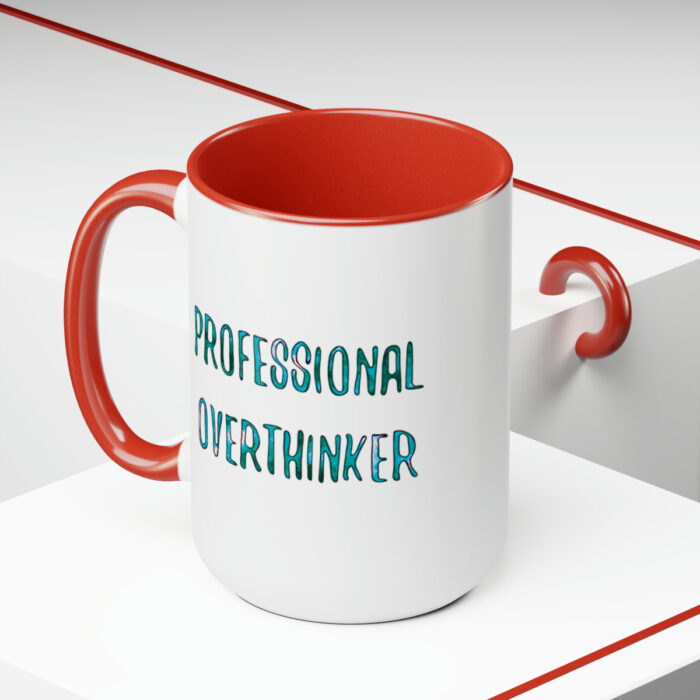 Two-Tone Mug 15oz Professional Overthinker - Image 25