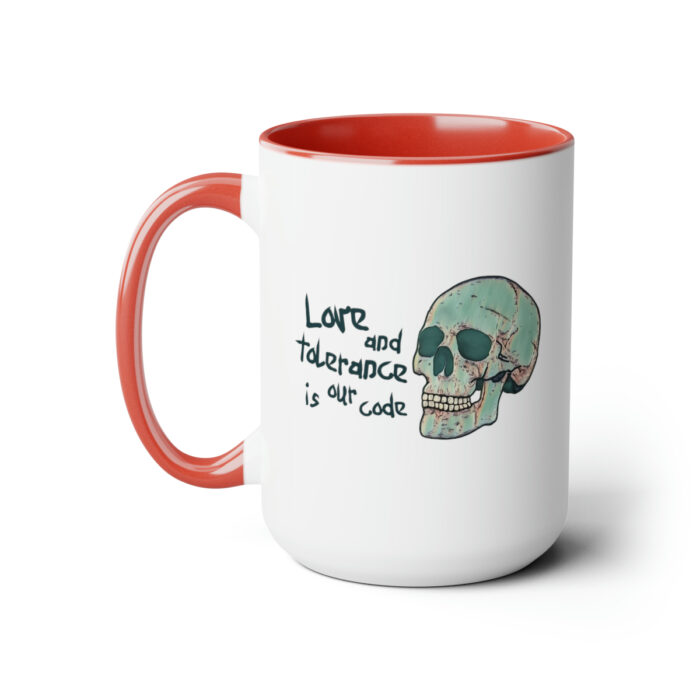 Two-Tone Mug 15oz Love And Tolerance Is Our Code - Image 21