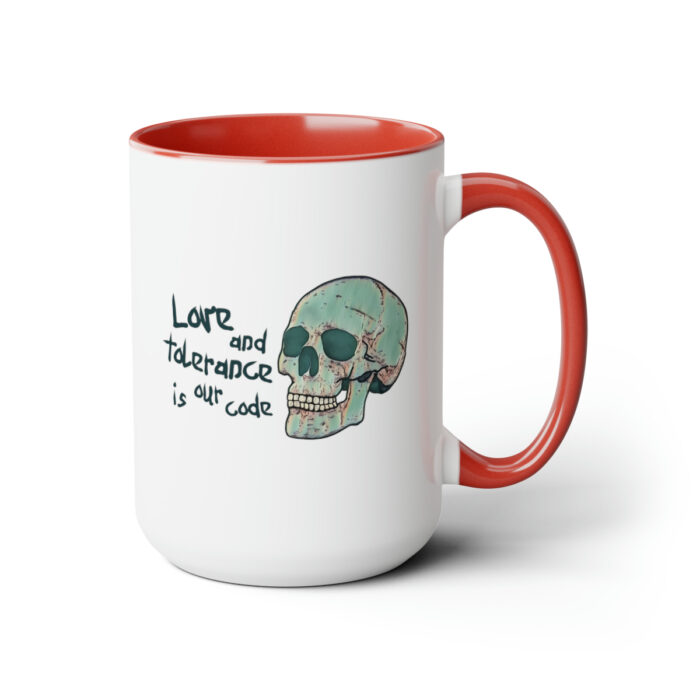 Two-Tone Mug 15oz Love And Tolerance Is Our Code - Image 23