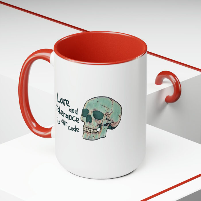 Two-Tone Mug 15oz Love And Tolerance Is Our Code - Image 25