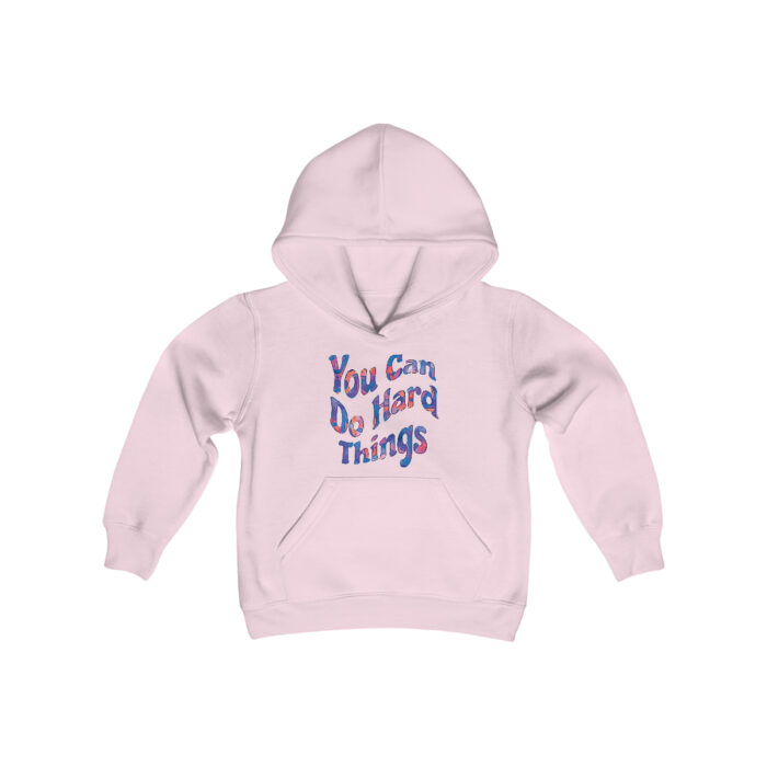 Youth Hoodie You Can Do Hard Things - Image 5