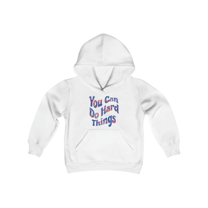 Youth Hoodie You Can Do Hard Things - Image 3