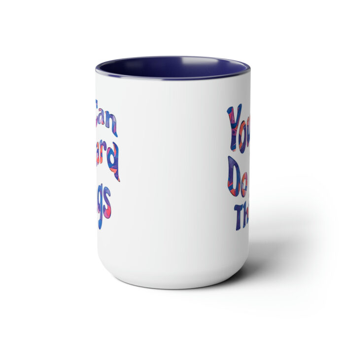 Two-Tone Mug 15oz You Can Do Hard Things - Image 2