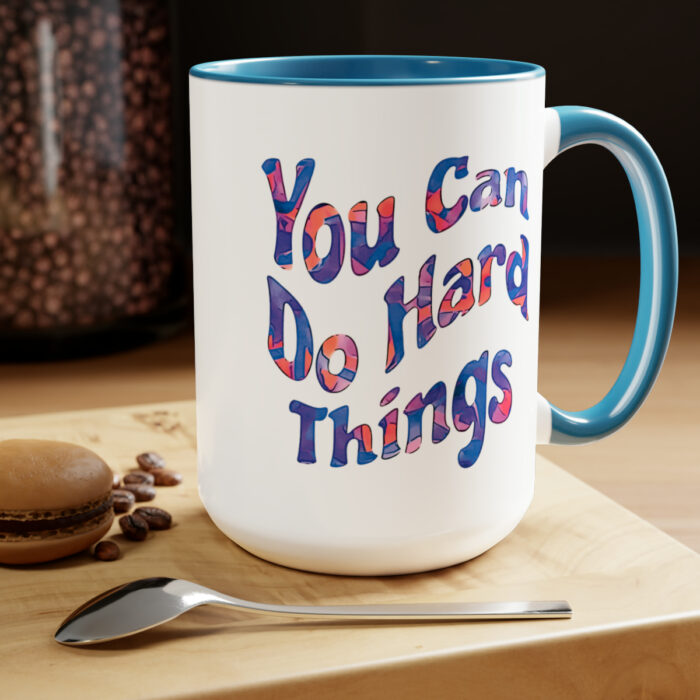 Two-Tone Mug 15oz You Can Do Hard Things - Image 14