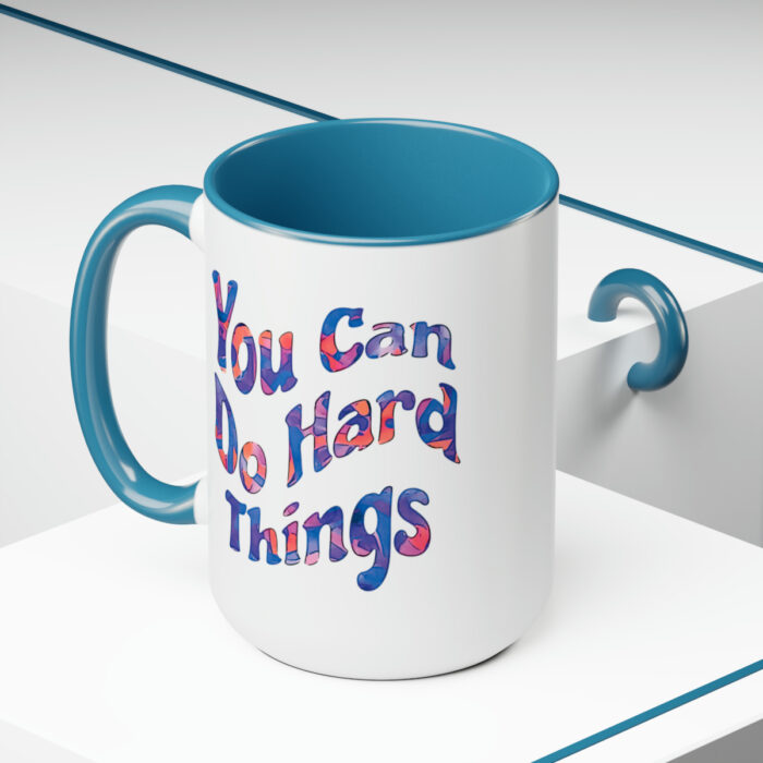 Two-Tone Mug 15oz You Can Do Hard Things - Image 15