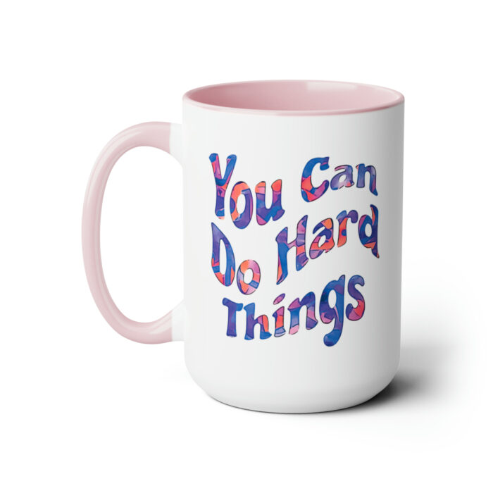 Two-Tone Mug 15oz You Can Do Hard Things - Image 16