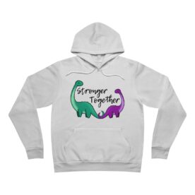 Premium Fleece Hoodie Stronger Together - Image 3
